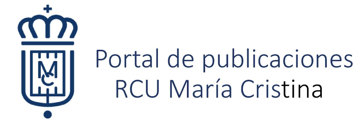 Portal de publicaciones RCU María Cristina